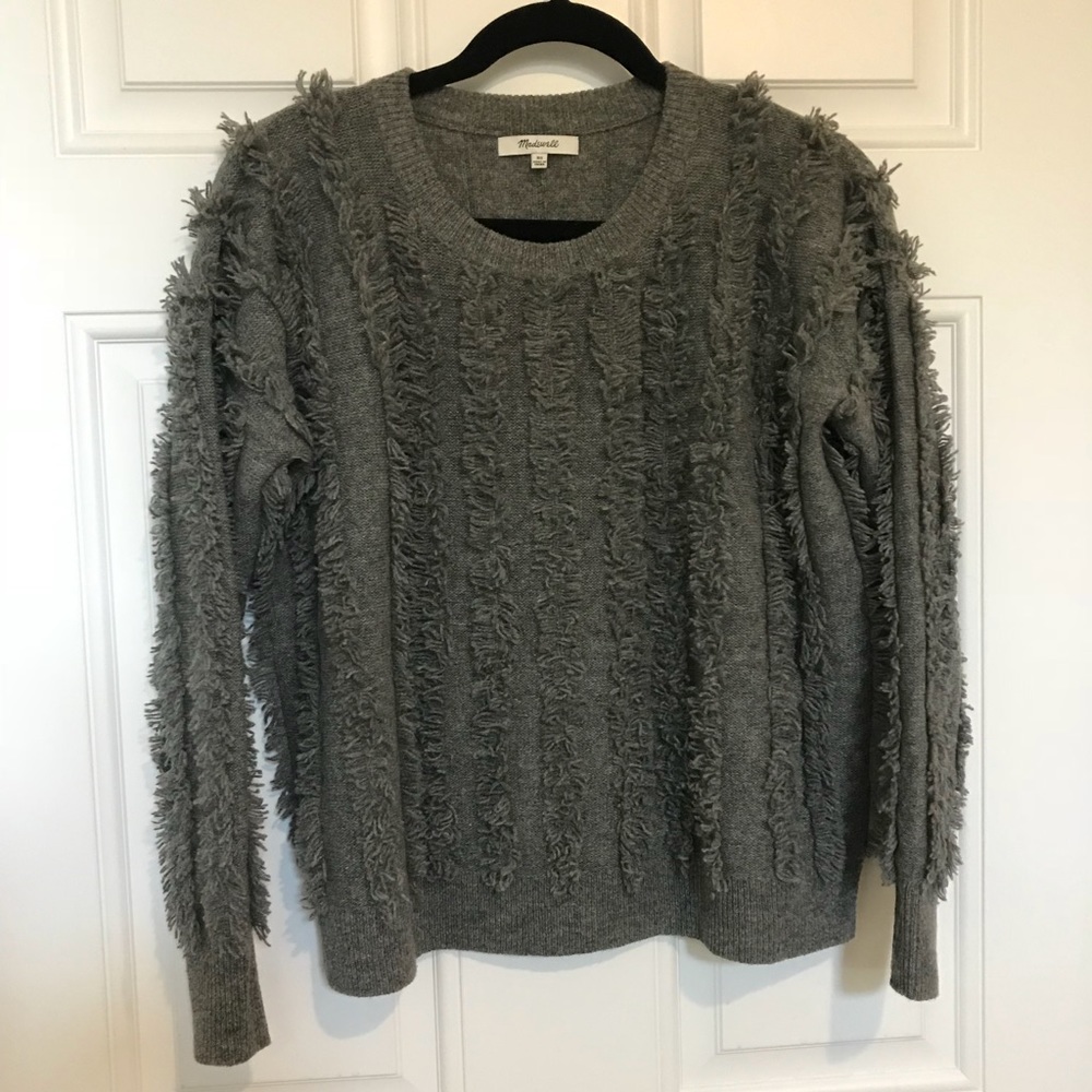 Madewell Fringe Striped Sweater